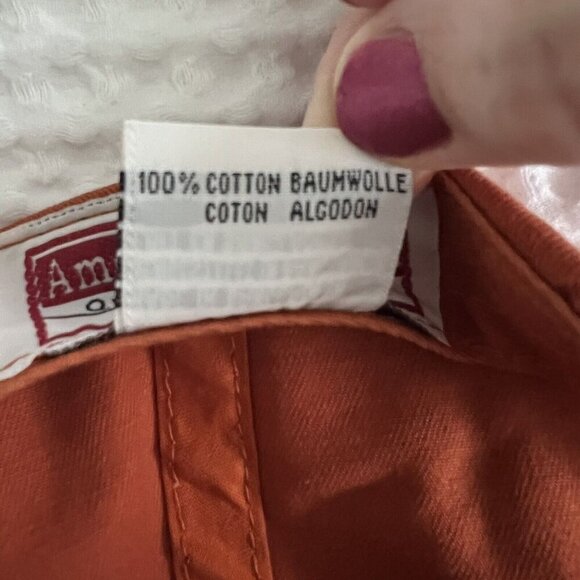 UT Austin Longhorns Baseball Cap Burnt Orange And White Logo Collegiate Line - Picture 6 of 7